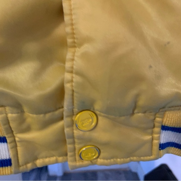 PHAT Farm Varsity Jacket. Warriors colors. Gold and Blue. size small - Picture 3 of 15